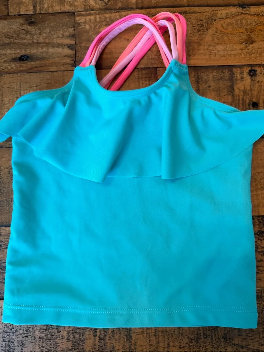 Carter's Aqua Tankini with Pink Straps